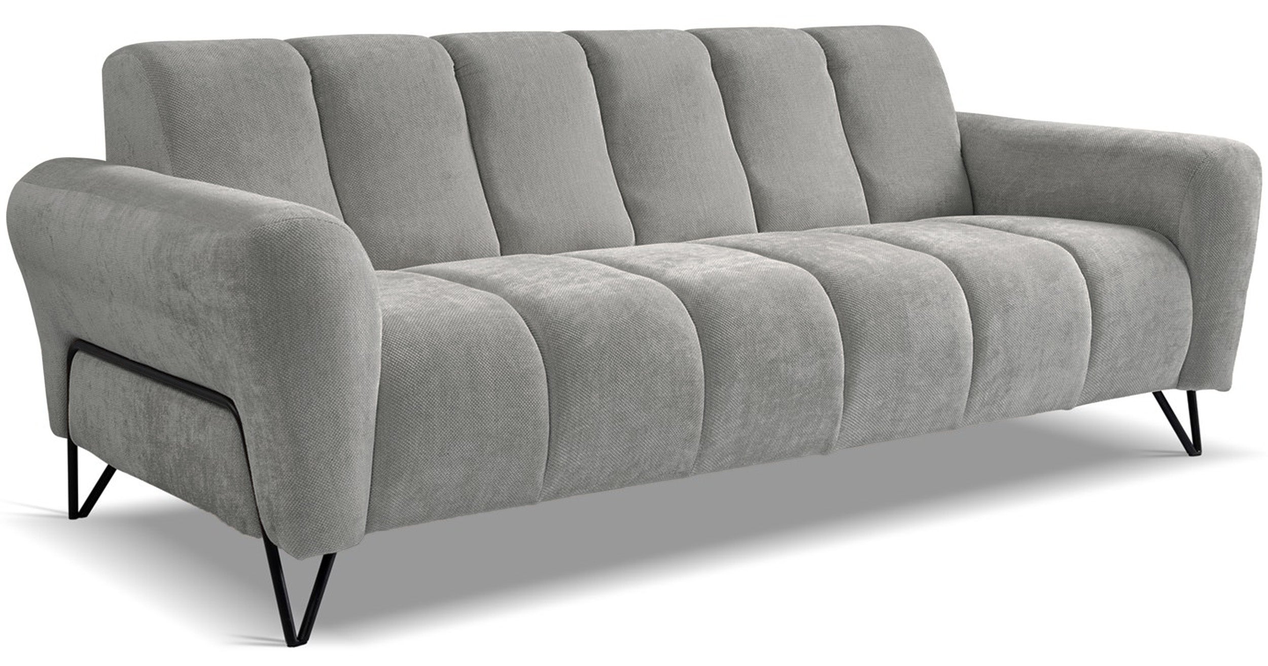 Sofa trzyosobowa Volare jasnoszara szenil łatwoczyszczący
