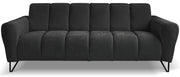 Sofa trzyosobowa Volare grafitowa szenil łatwoczyszczący