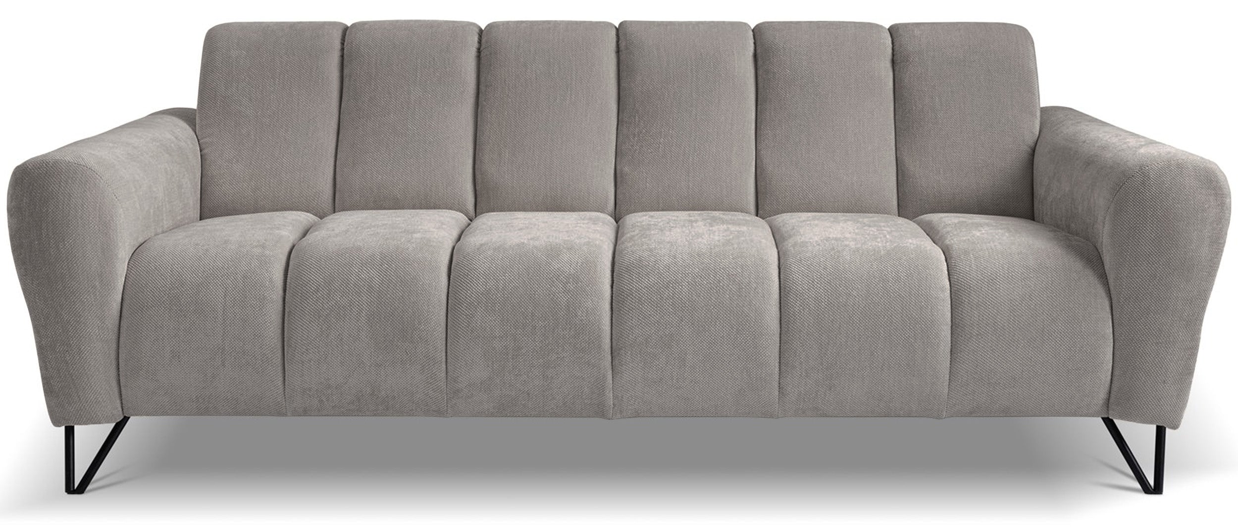 Sofa trzyosobowa Volare szarobeżowa szenil łatwoczyszczący