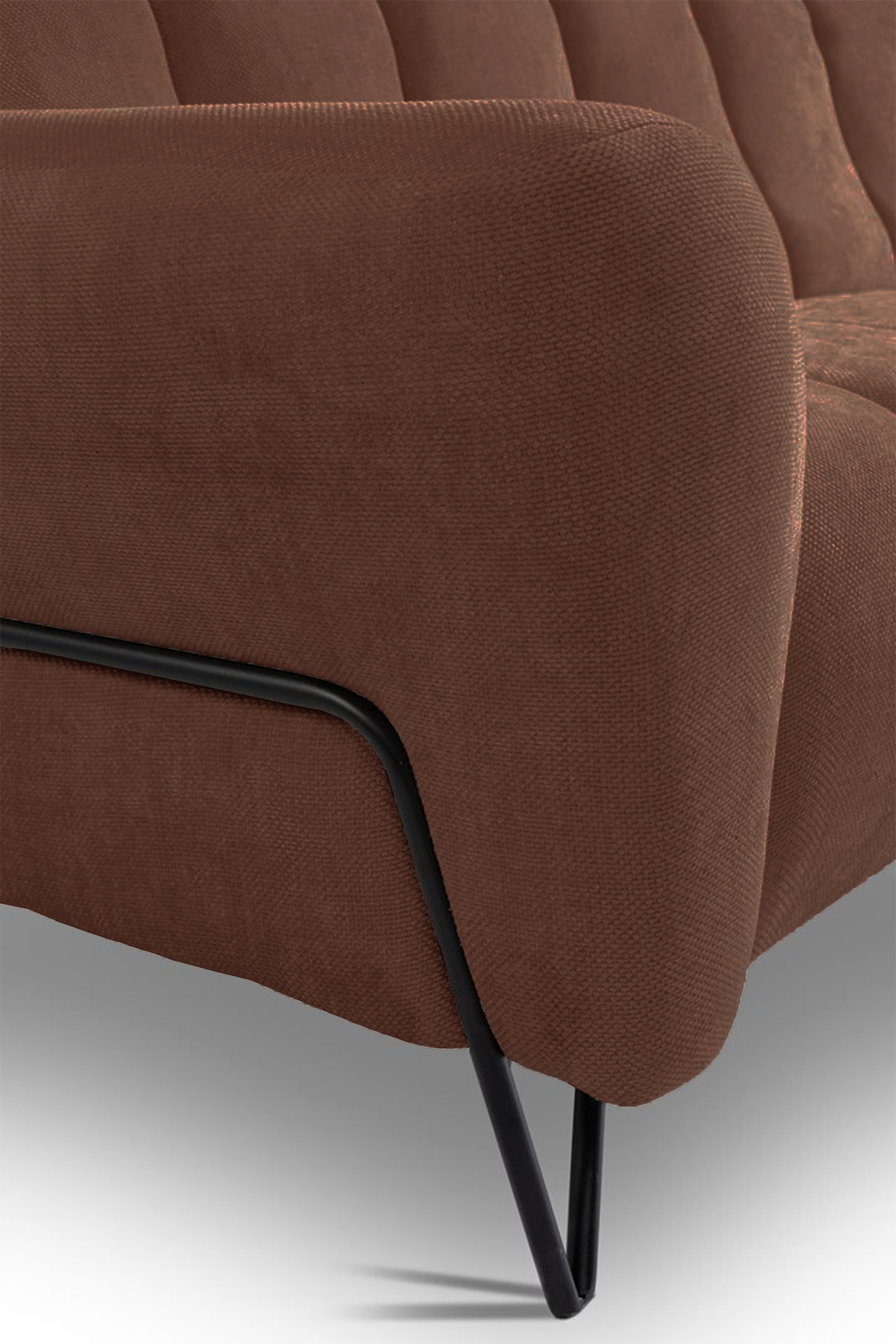 Sofa dwuosobowa Volare miedziana szenil łatwoczyszczący