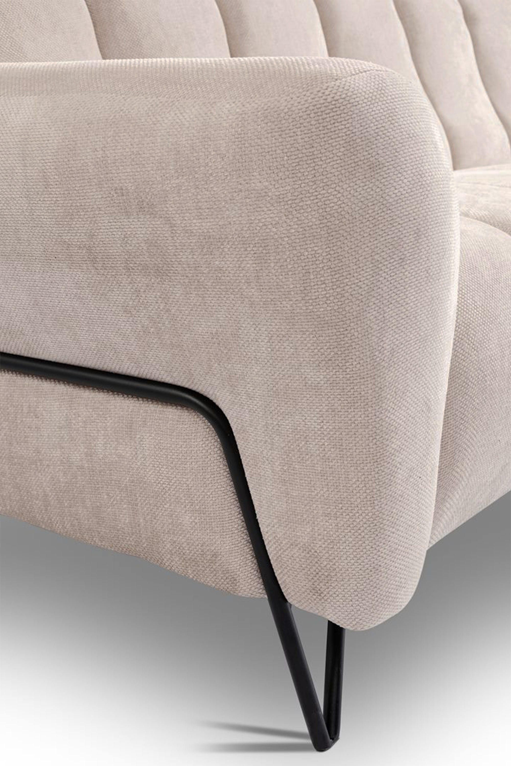 Sofa dwuosobowa Volare beżowa szenil łatwoczyszczący