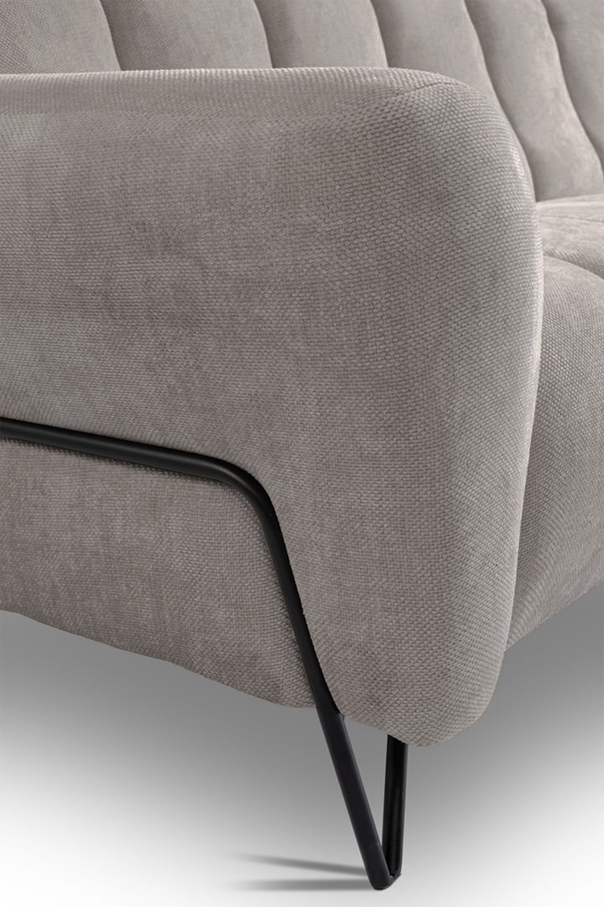 Sofa dwuosobowa Volare szarobeżowa szenil łatwoczyszczący