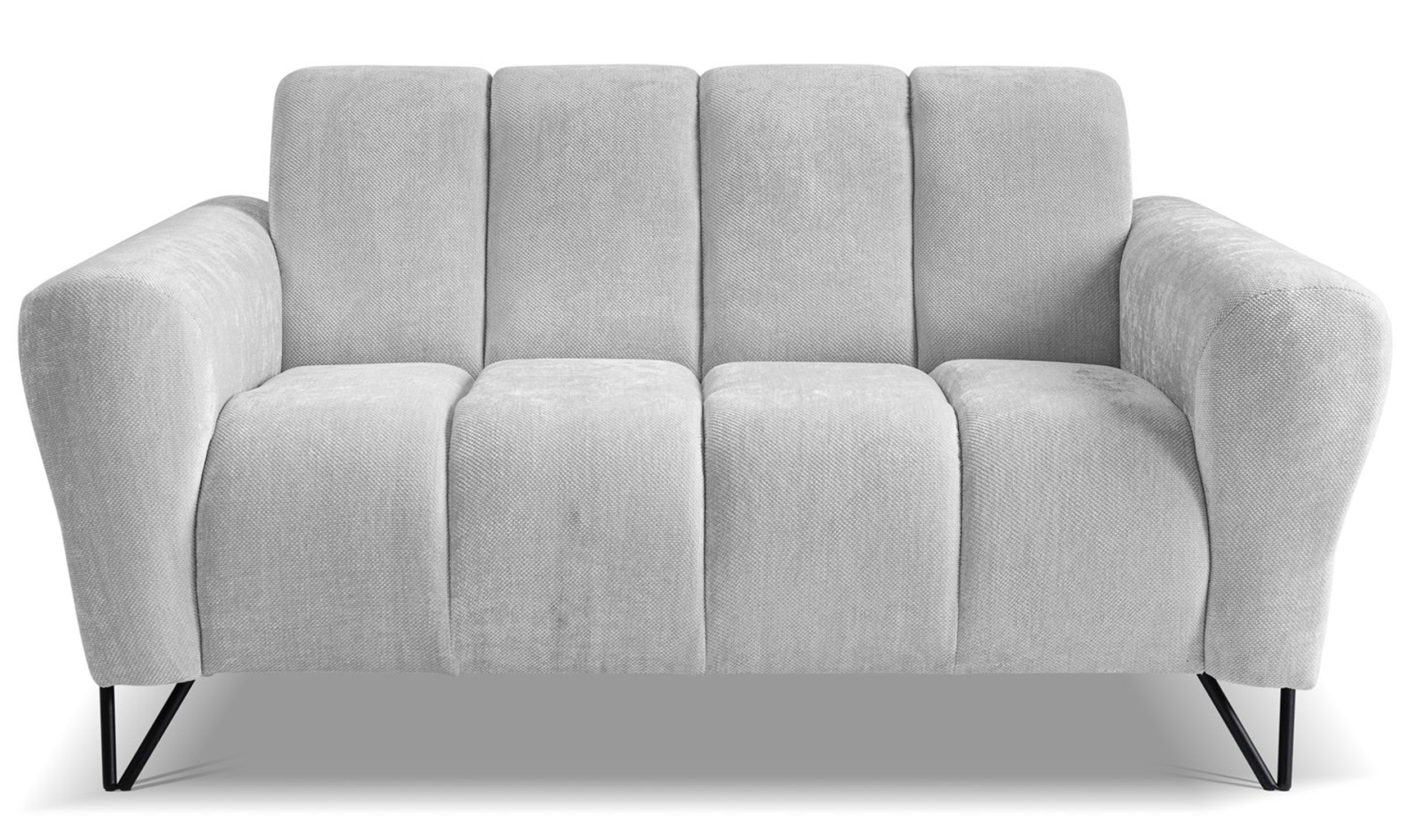 Sofa dwuosobowa Volare jasnoszara szenil