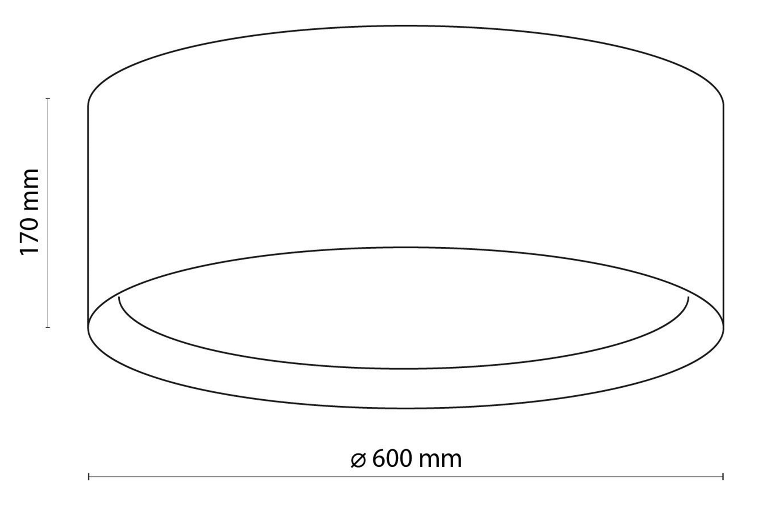 Plafon Vouppo średnica 60 cm juta
