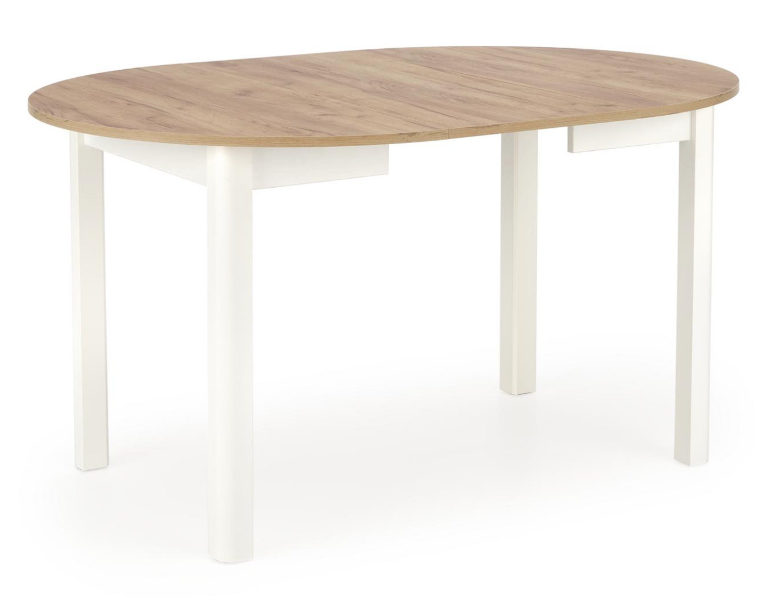 Stół rozkładany Nelloom 102-142x102 dąb craft/ biały