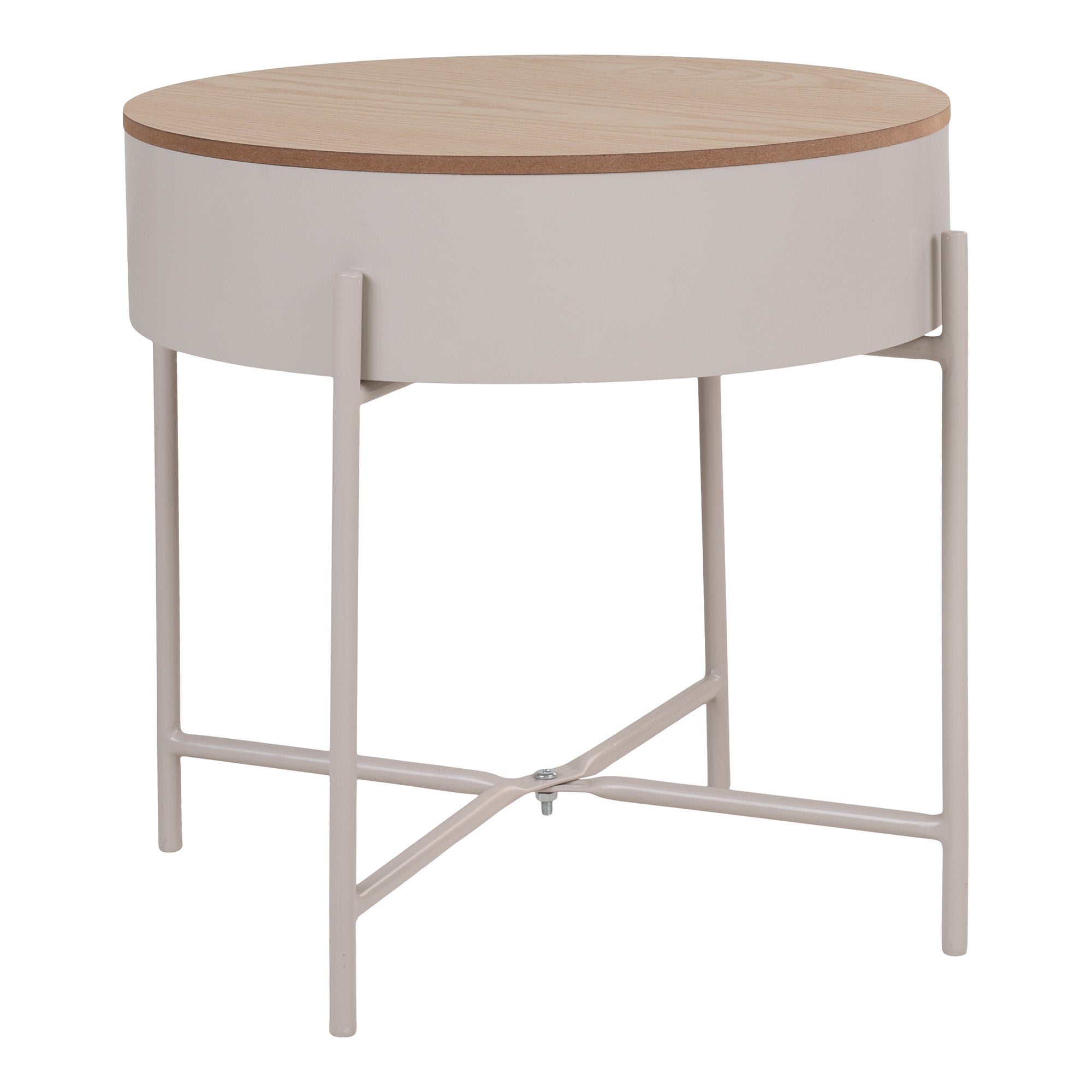 Stolik kawowy Winderhe 40 cm melamina na stalowej podstawie