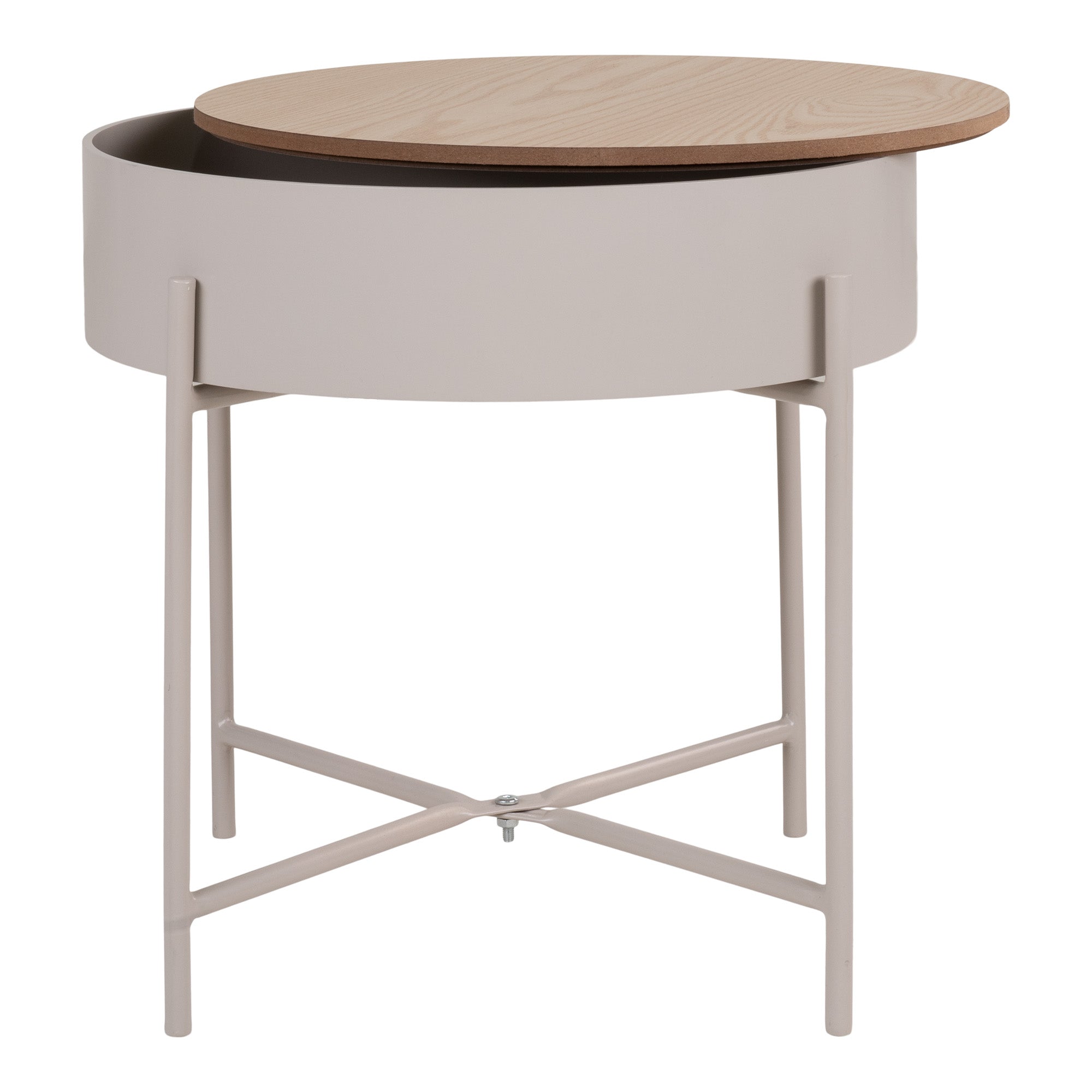 Stolik kawowy Winderhe 40 cm melamina na stalowej podstawie