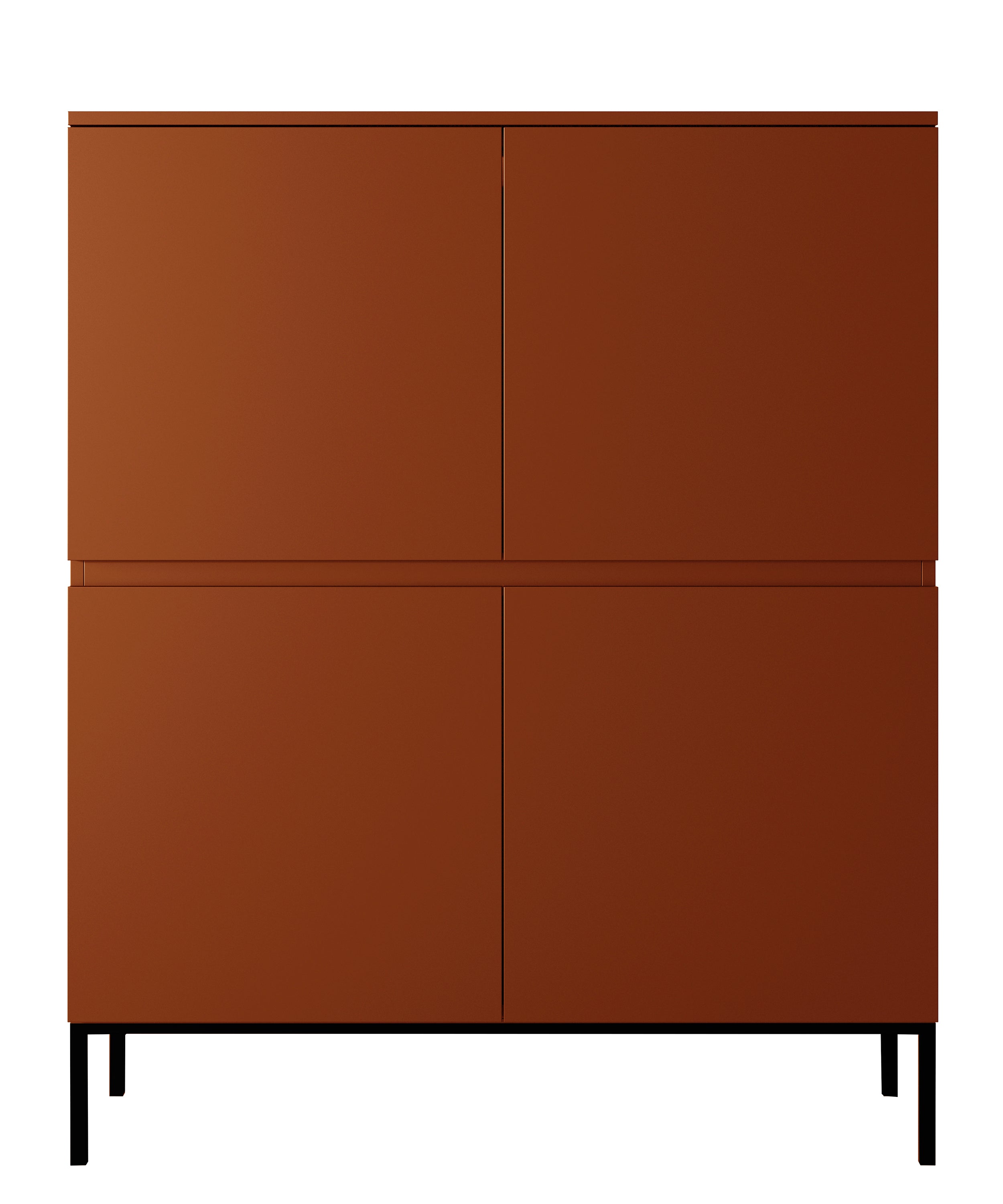 Komoda wysoka Bemmi 100 cm Ceglasty