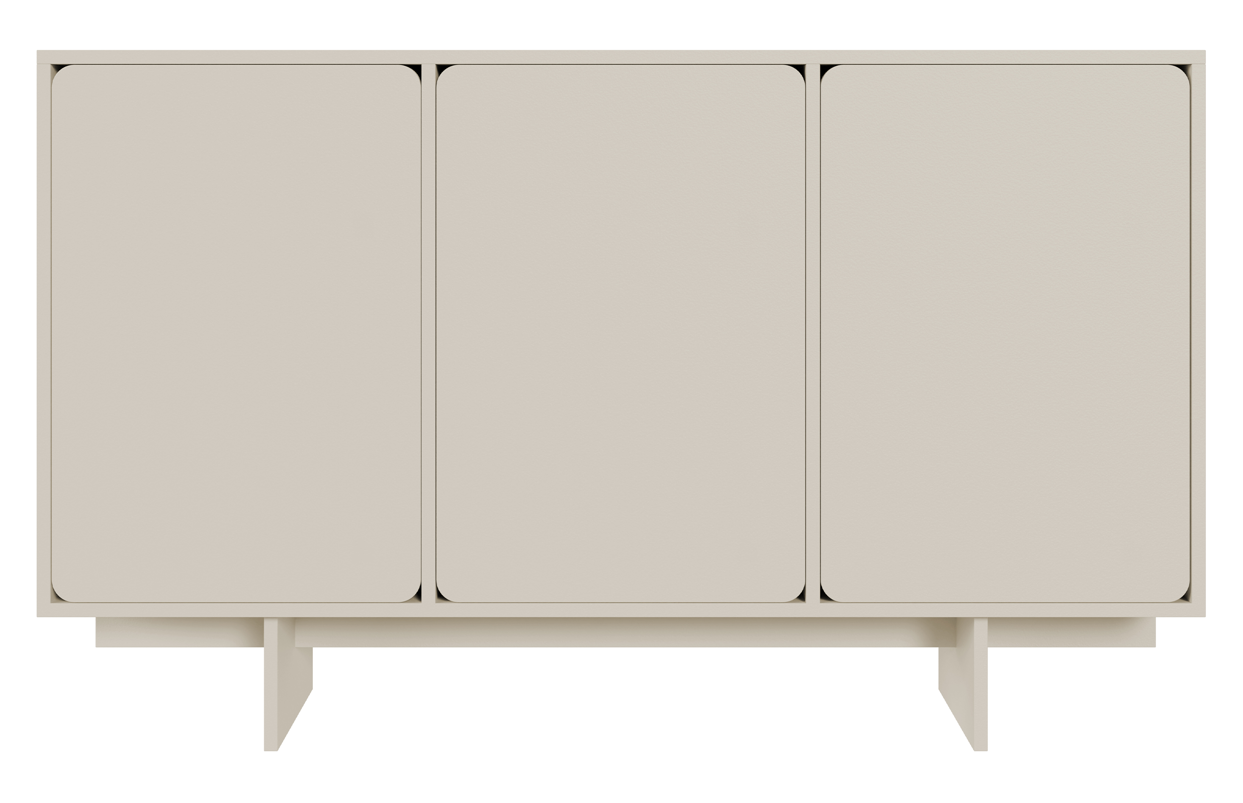Komoda trzydrzwiowa Wuwu 150 cm szarobeżowa