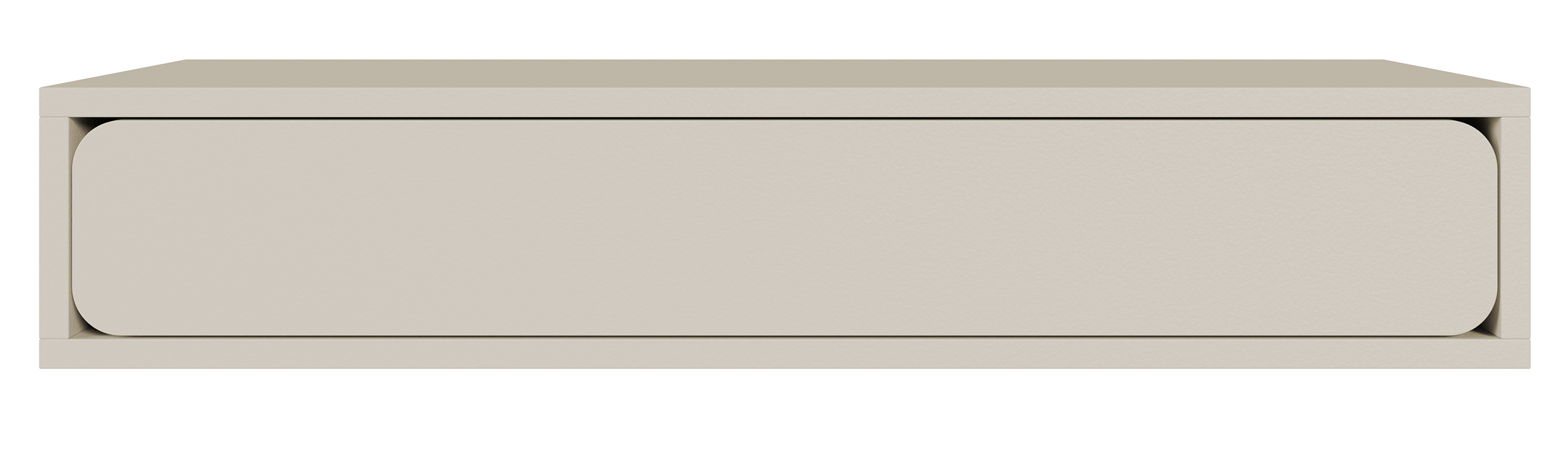 Konsola wisząca Wuwu z jedną szufladą 90 cm szarobeżowa