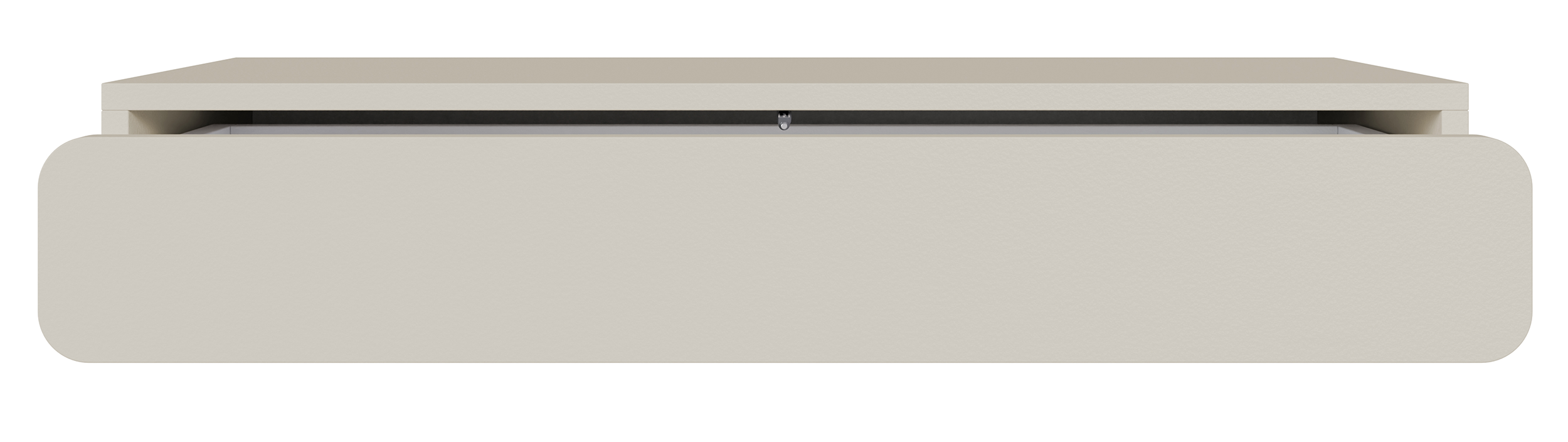 Konsola wisząca Wuwu z jedną szufladą 90 cm szarobeżowa