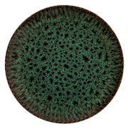 Talerz płytki Jade 21 cm ceramiczny ciemnozielony