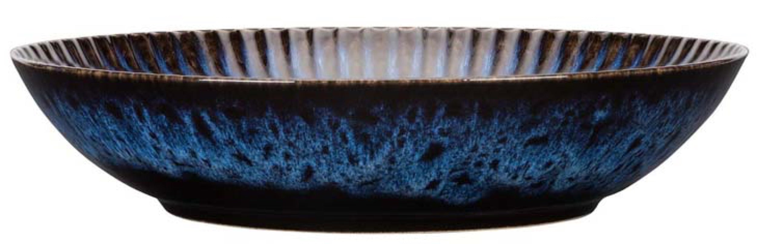 Talerz głęboki Cosmos 22 cm ceramiczny niebieski