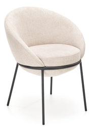 Krzesło tapicerowane Sivasagar beżowe
