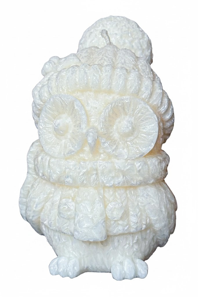 Świeca z wosku palmowego Christmas Owl 320 g