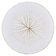 Talerz płytki porcelanowy Boss 27 cm biało-brązowy