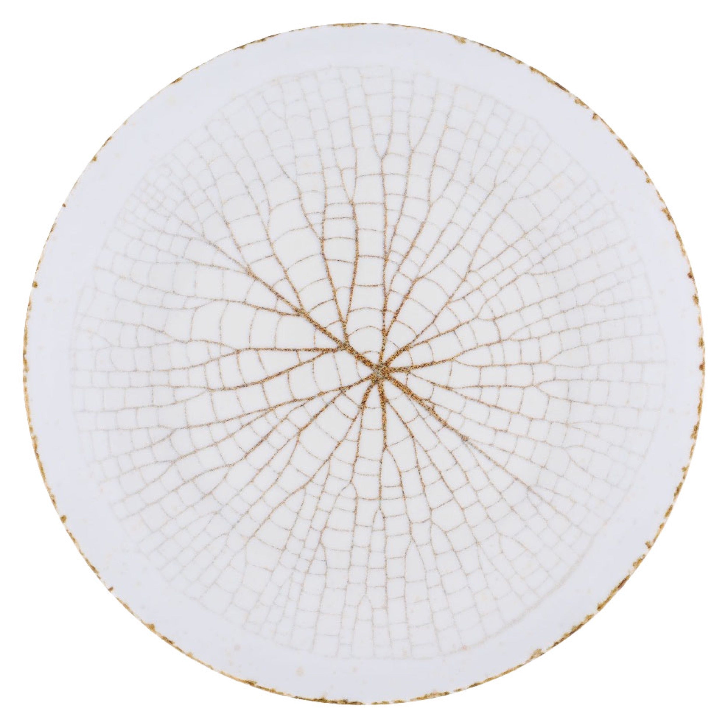 Talerz płytki porcelanowy Boss 27 cm biało-brązowy