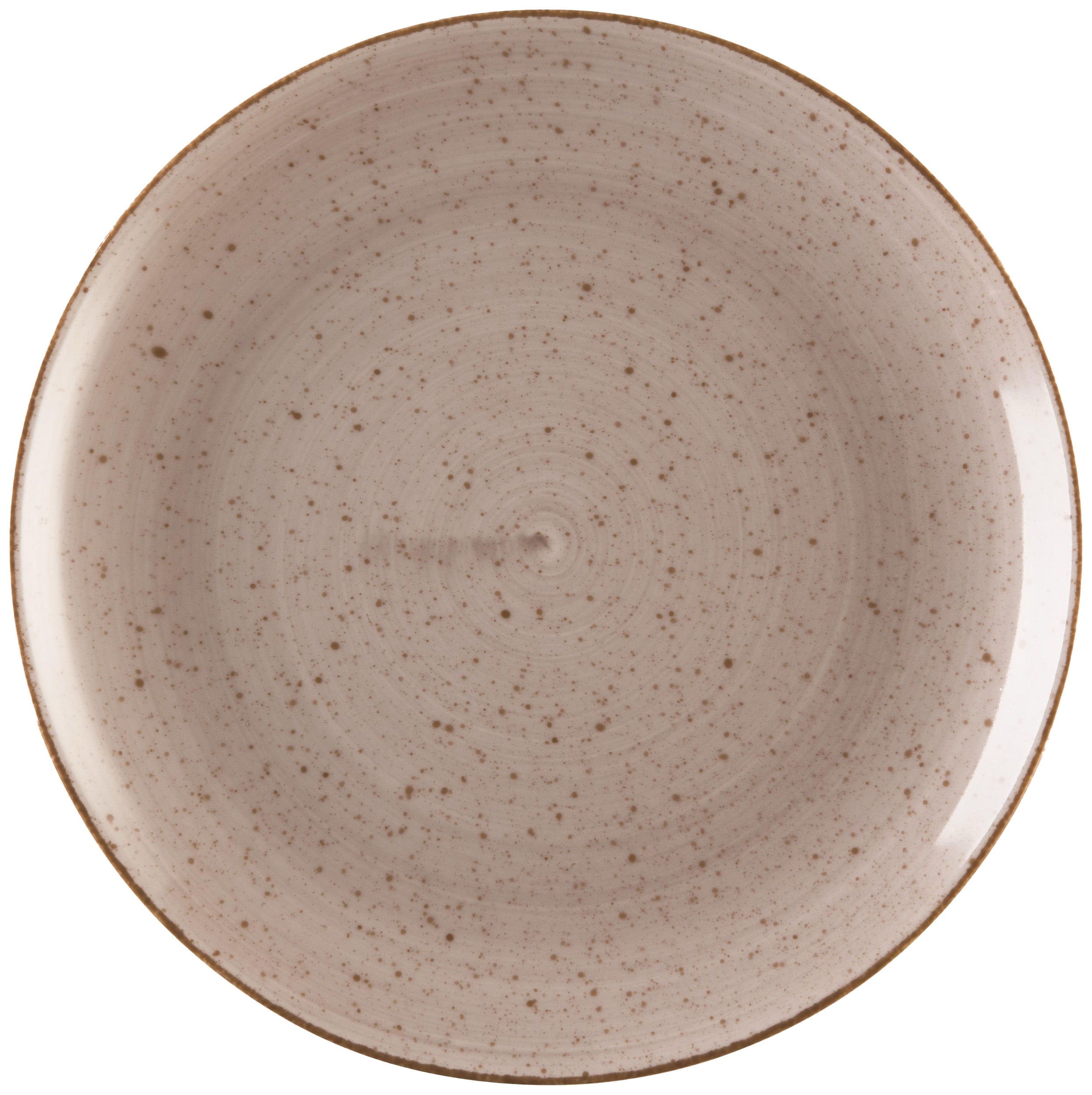 Talerz płytki porcelanowy Boss 20,5 cm jasnobrązowy