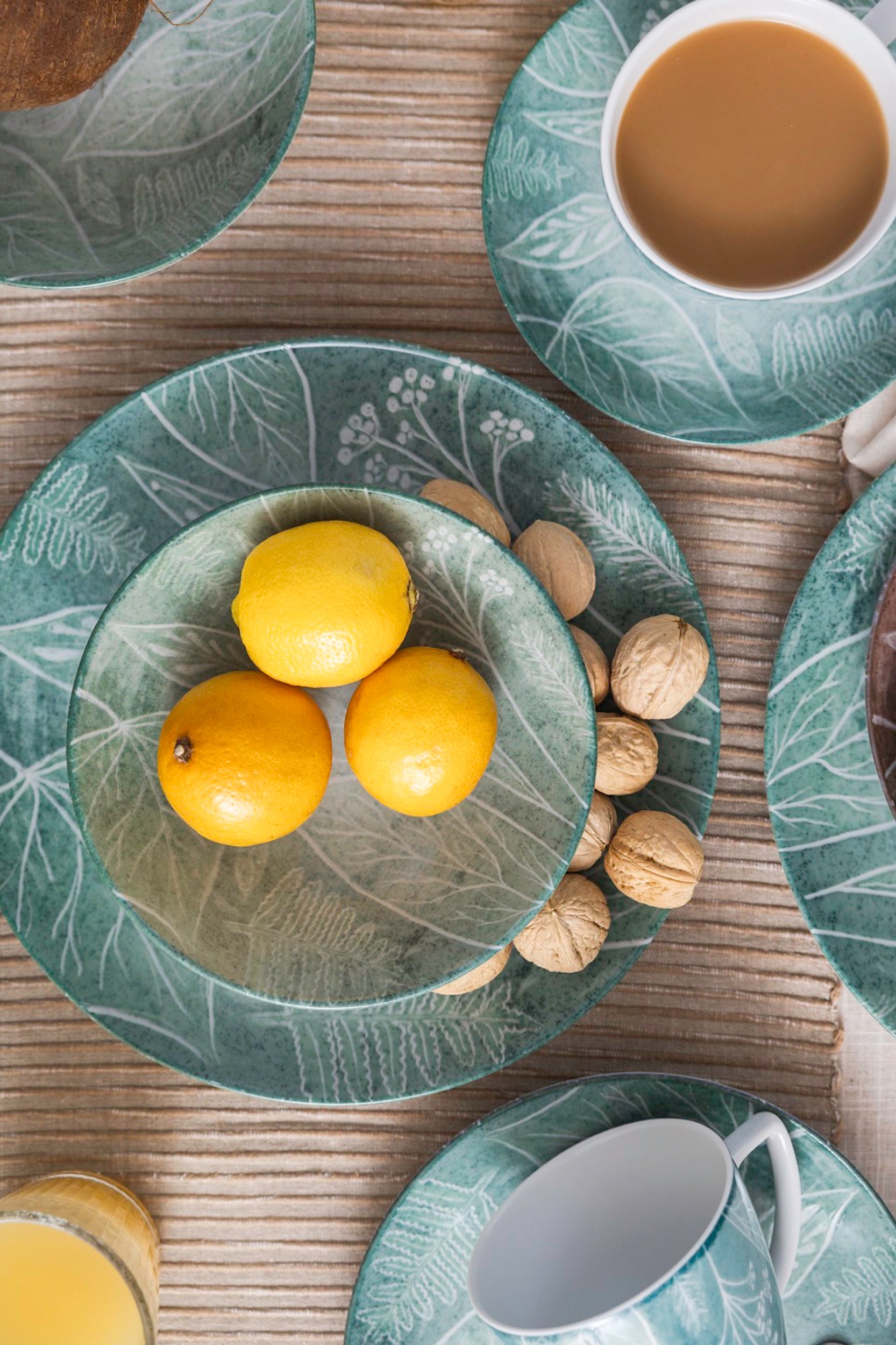 Miska salaterka porcelanowa Boss 17,5 cm szarozielona
