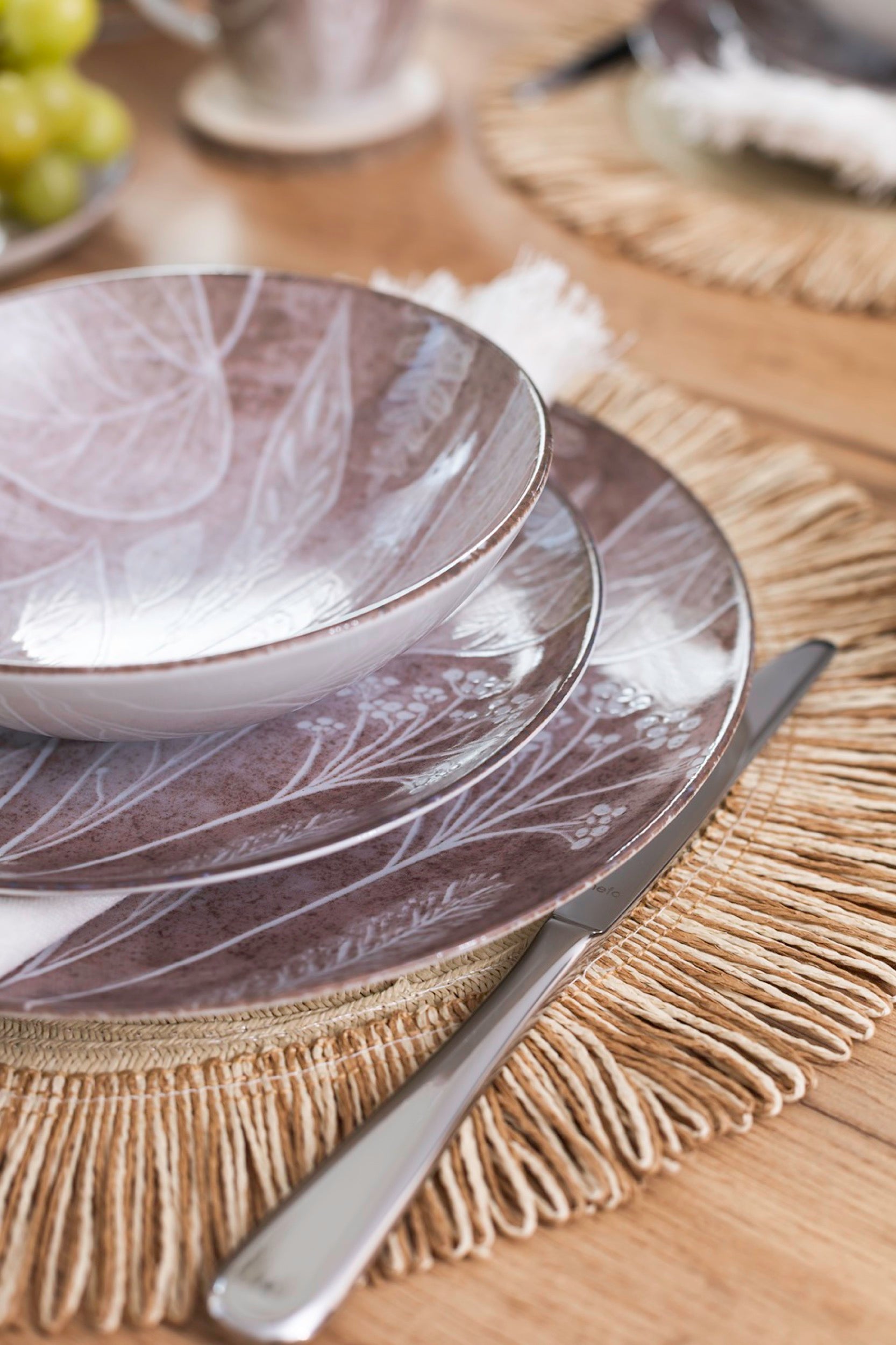 Miska salaterka porcelanowa Boss 17,5 cm brązowa