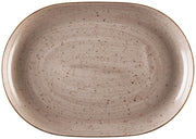 Półmisek porcelanowy Boss 28 cm brązowy