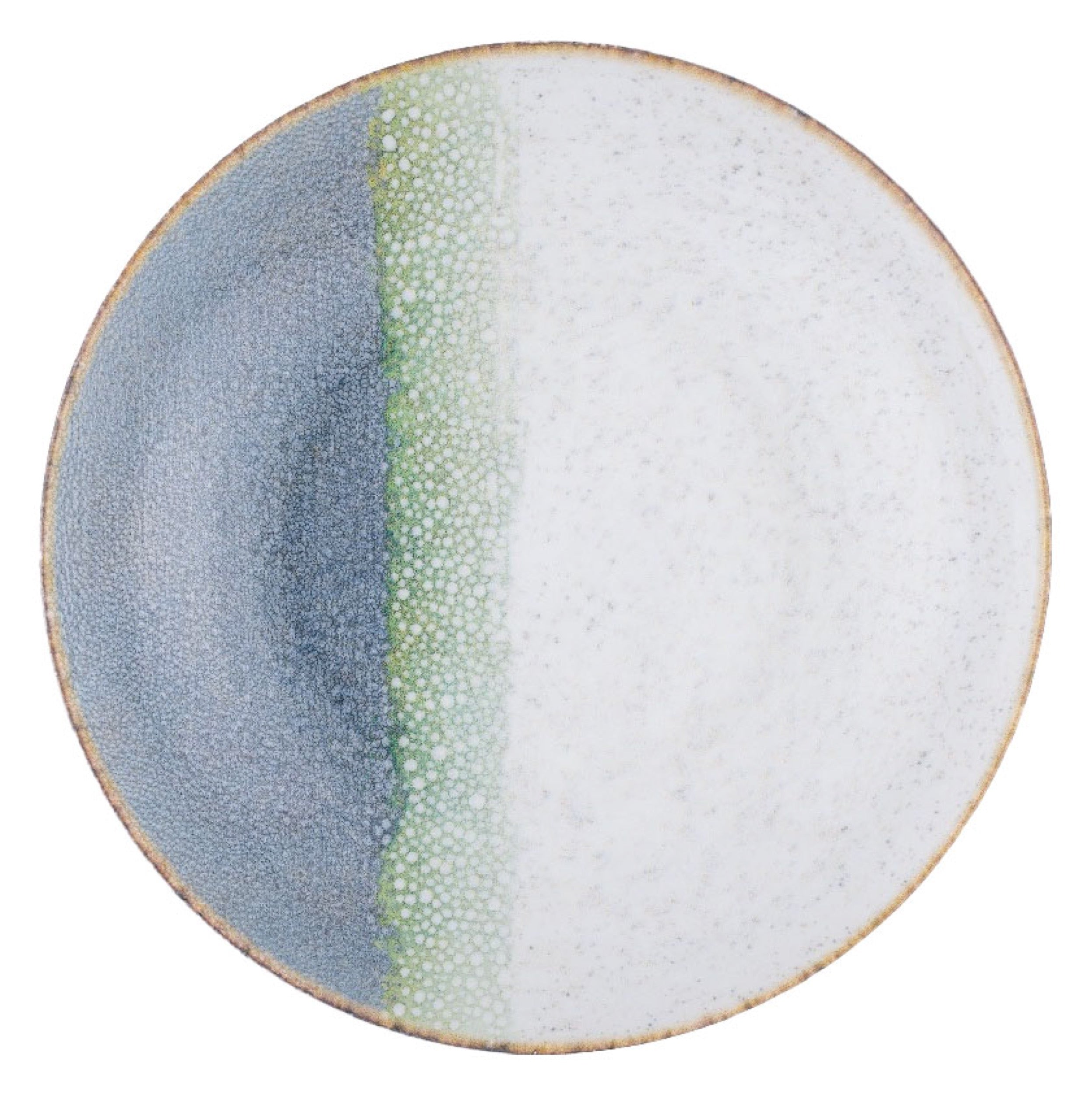 Talerz głęboki porcelanowy Roma 22 cm biało-niebieski