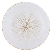Talerz głęboki porcelanowy Roma 22 cm biało-brązowy
