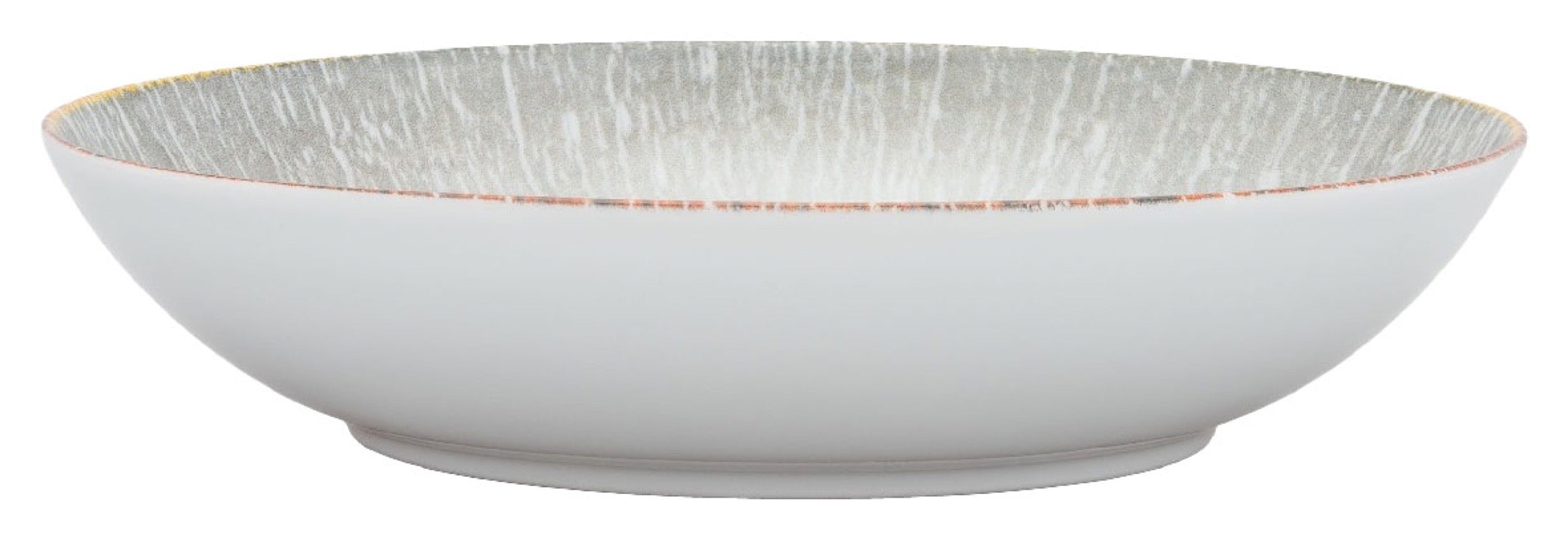 Talerz głęboki porcelanowy Roma 22 cm szaro-brązowy