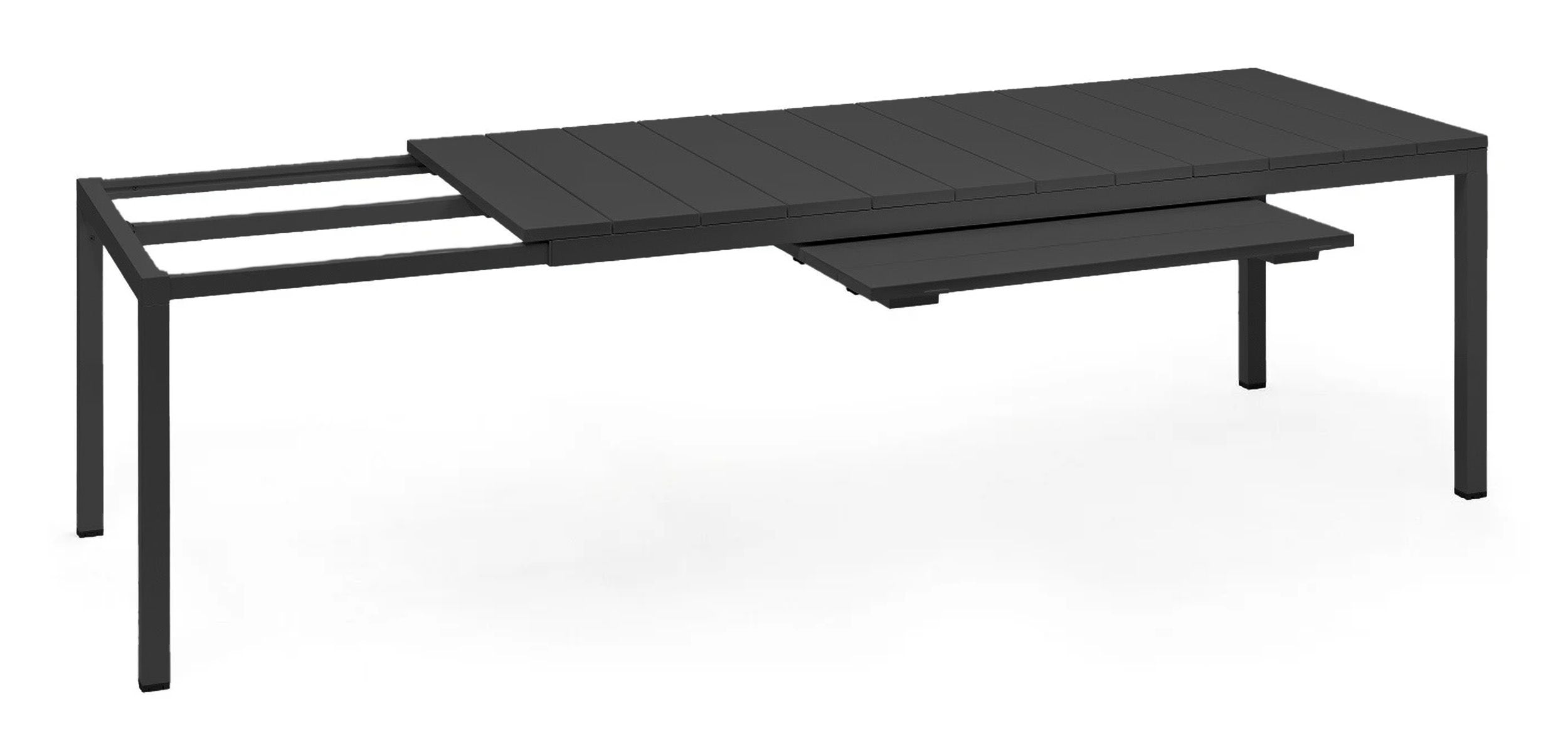 Rozkładany stół ogrodowy Rio Nardi 140-210x85 cm z certyfikowanego tworzywa antracytowy