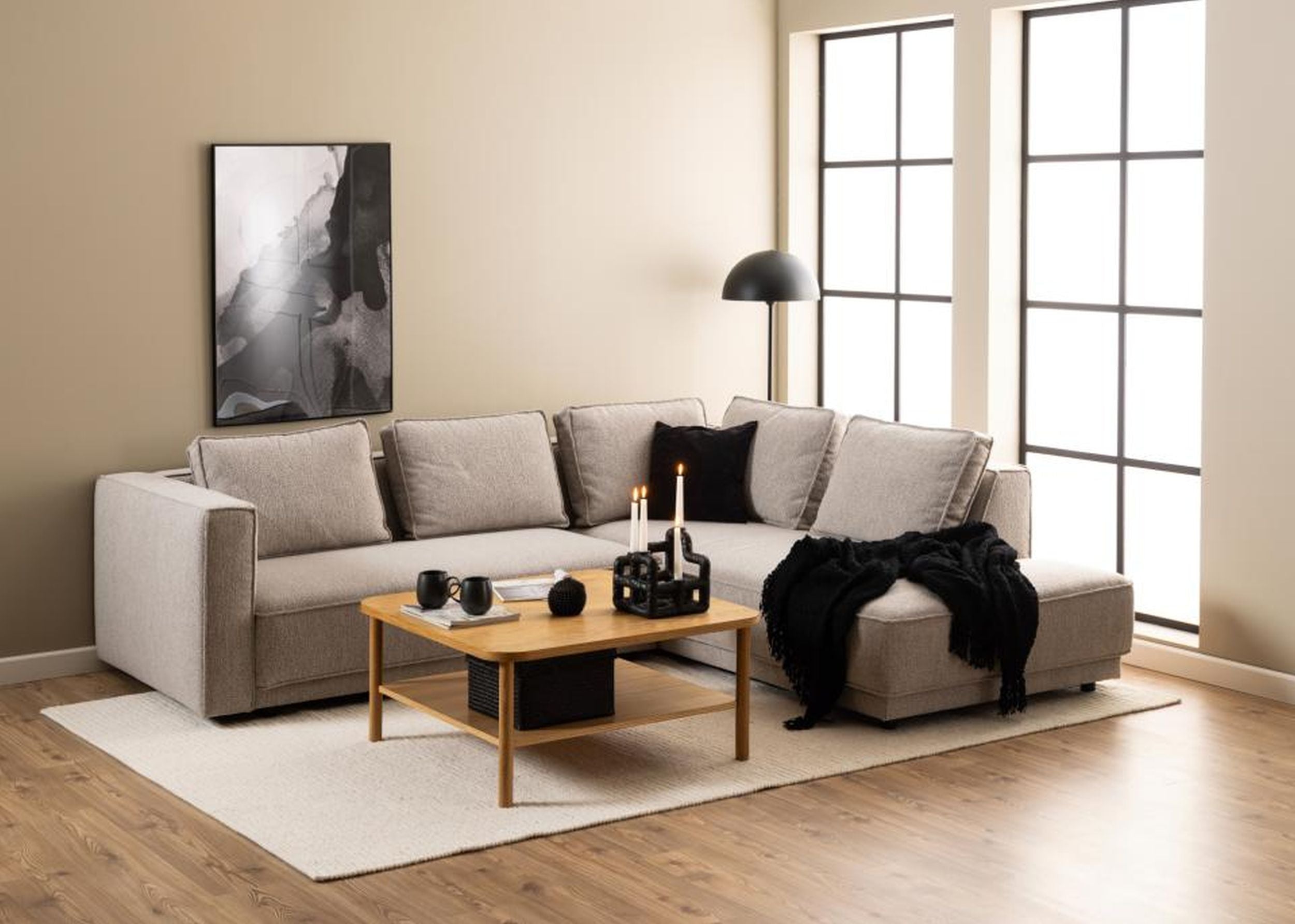 Stolik kawowy Yerrow 90x90 cm cm dąb