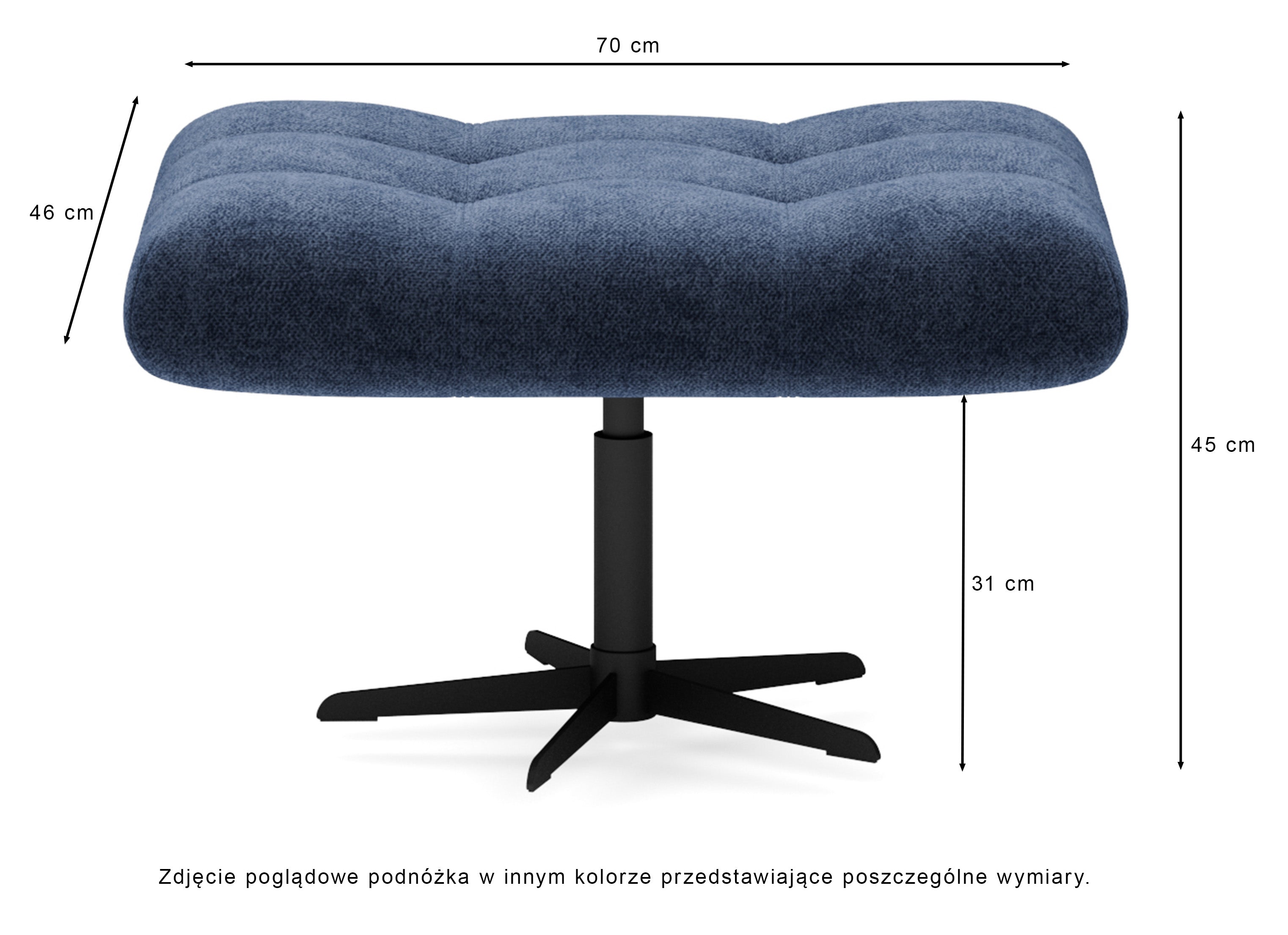Fotel obrotowy Yoggie z podnóżkiem beżowy welur łatwoczyszczący