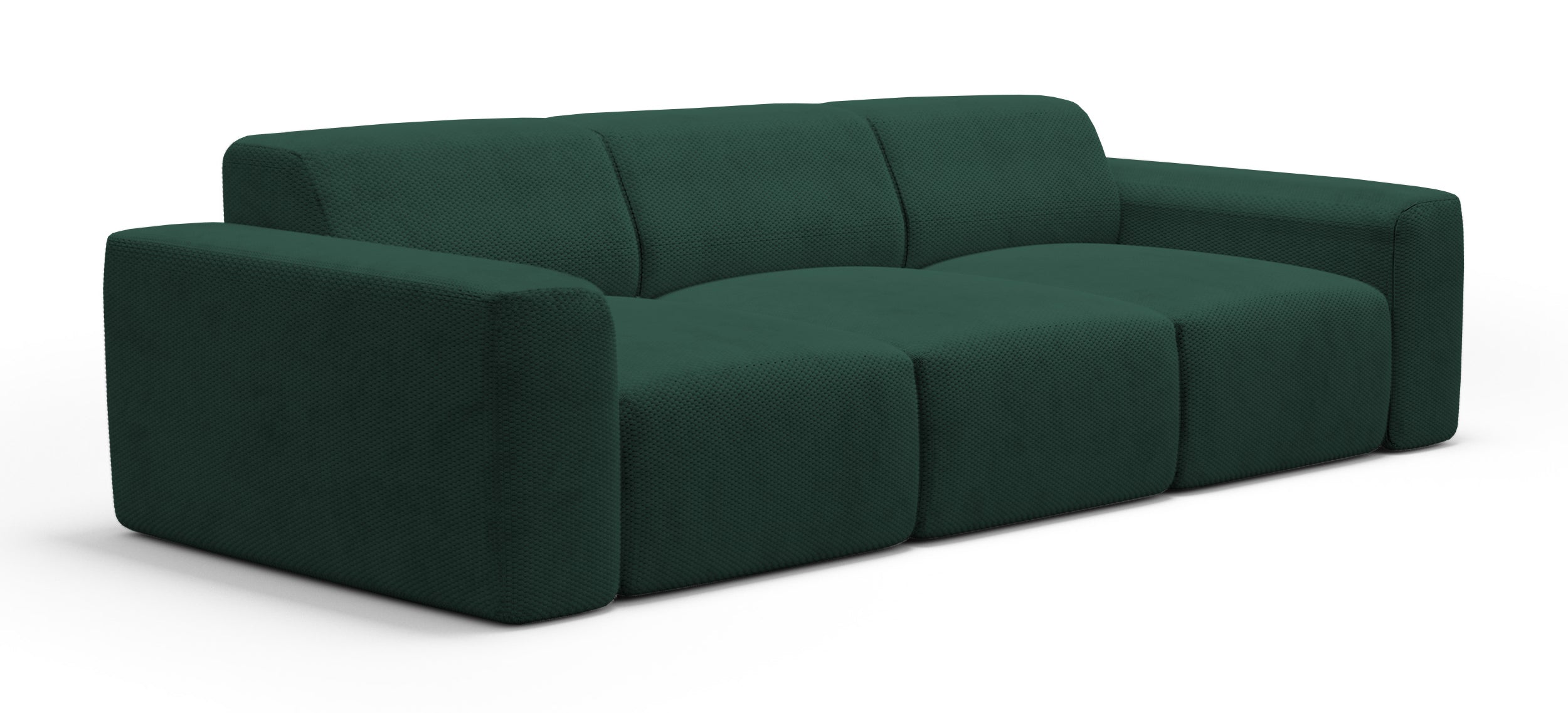 Sofa trzyosobowa Terrafino zielona w tkaninie hydrofobowej