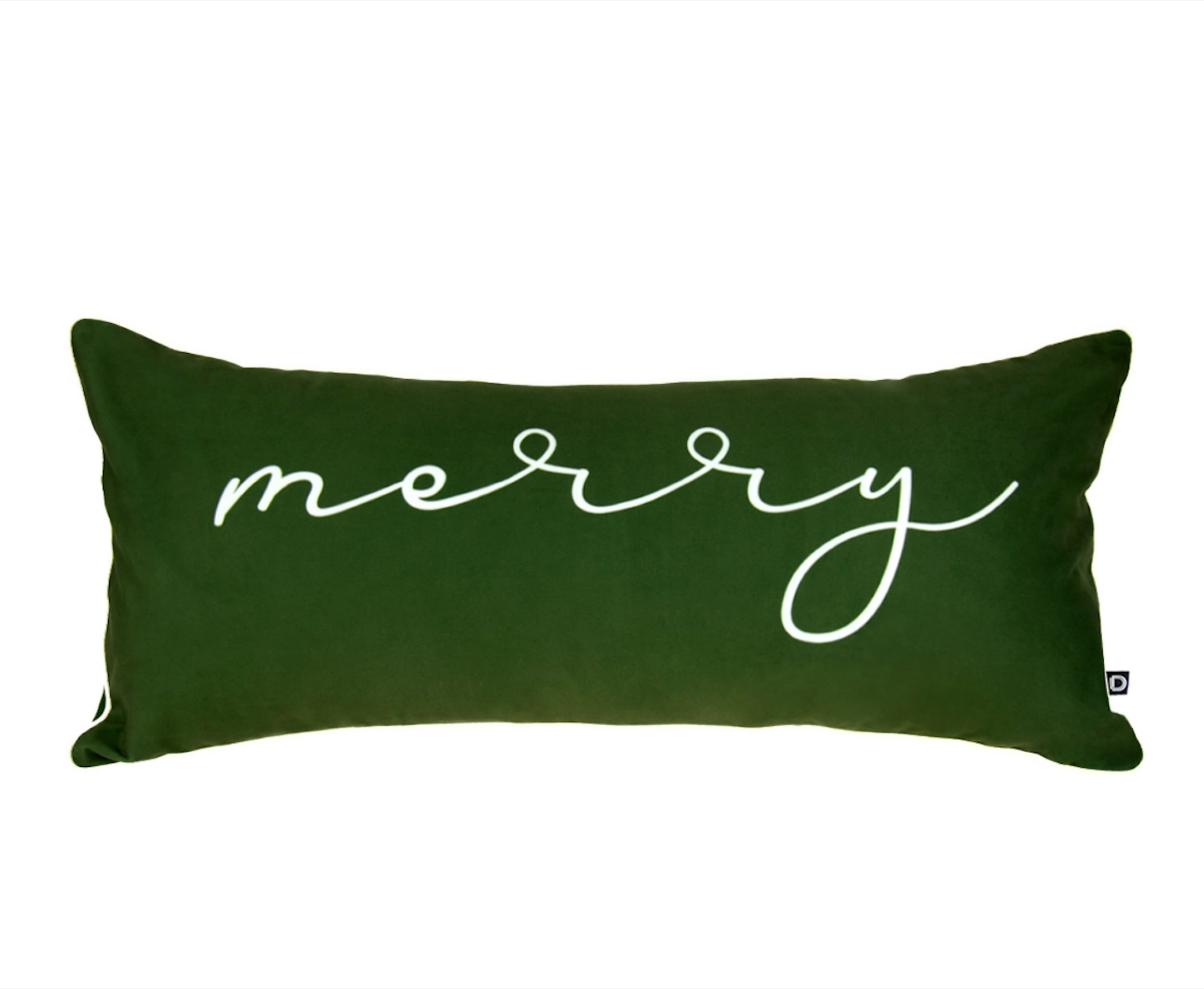 Poduszka XMAS 30x70 cm zielona Merry