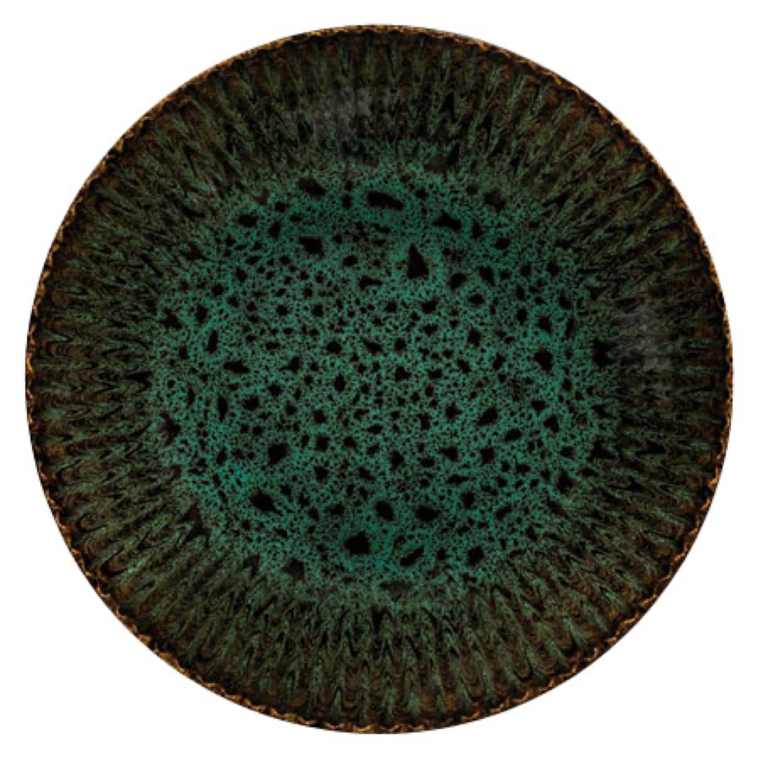 Zestaw talerzy dla 4 os. Jade ceramiczny ciemnozielony