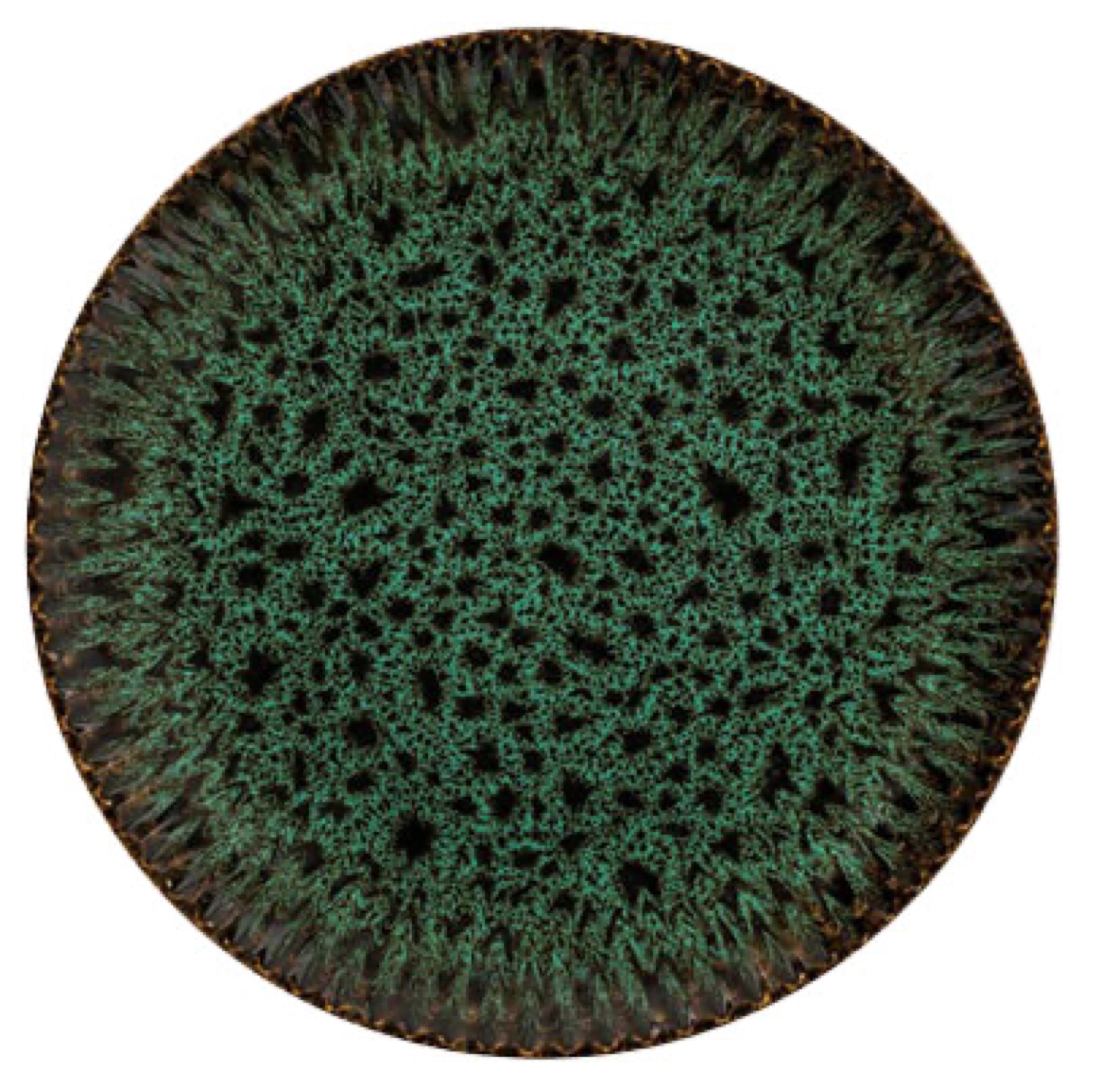 Zestaw talerzy dla 4 os. Jade ceramiczny ciemnozielony