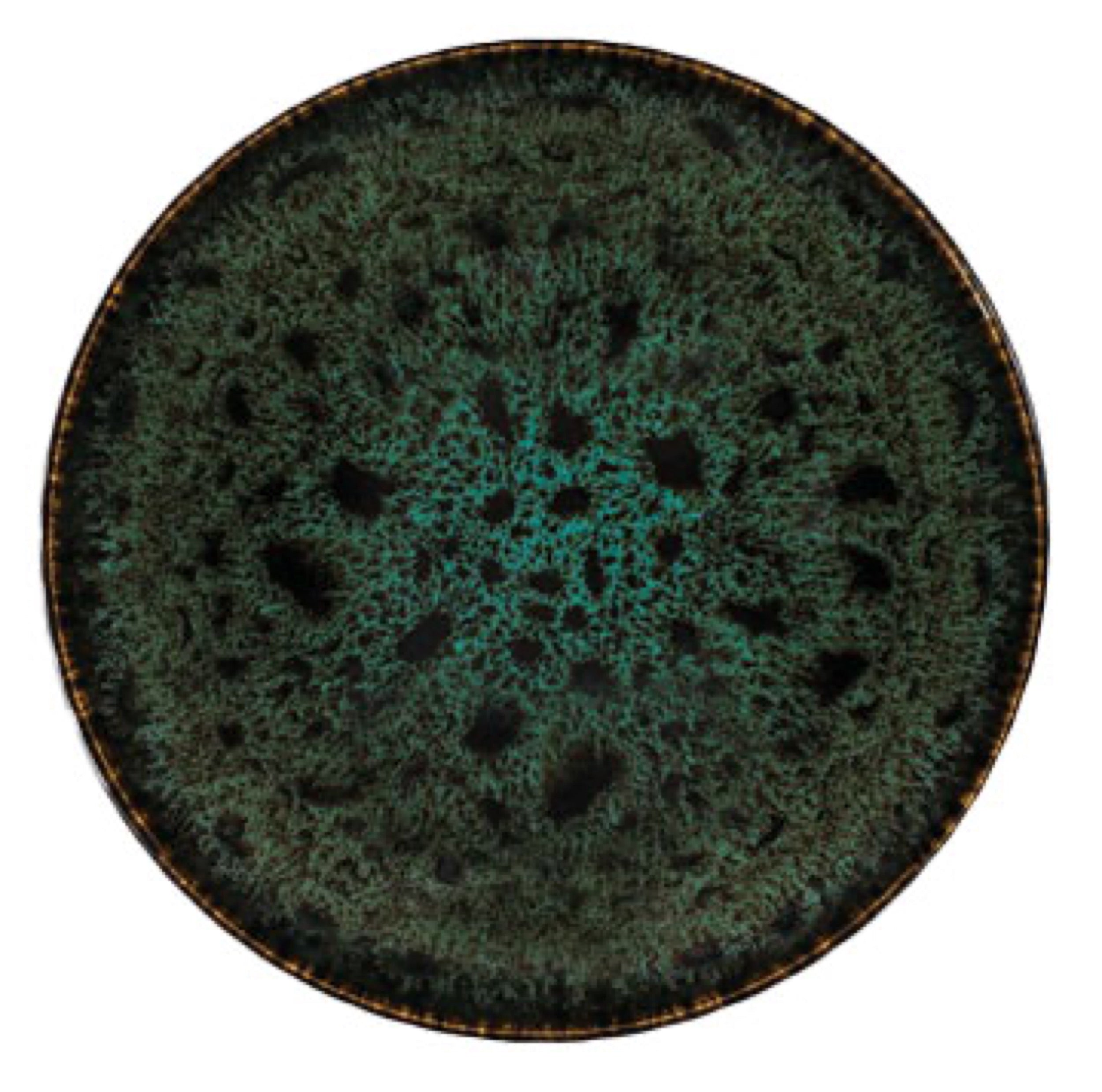 Miska salaterka Jade 17 cm ceramiczna ciemnozielona