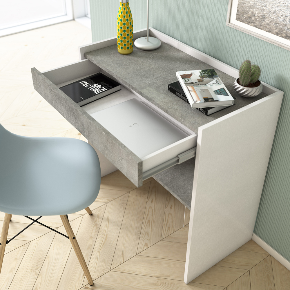 Włoskie biurko-toaletka Lurdi 80x40 cm beton