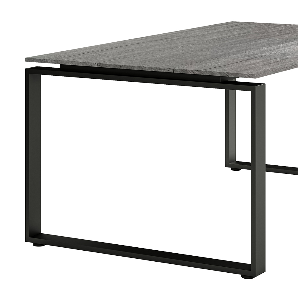 Stół ogrodowy Tiower aluminiowy 180x100 cm szary