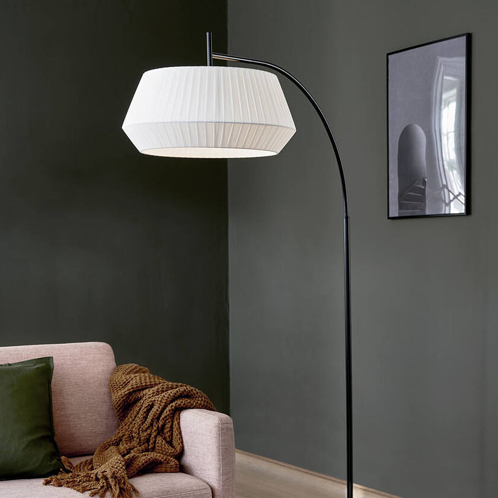 Lampa podłogowa Dicte biała