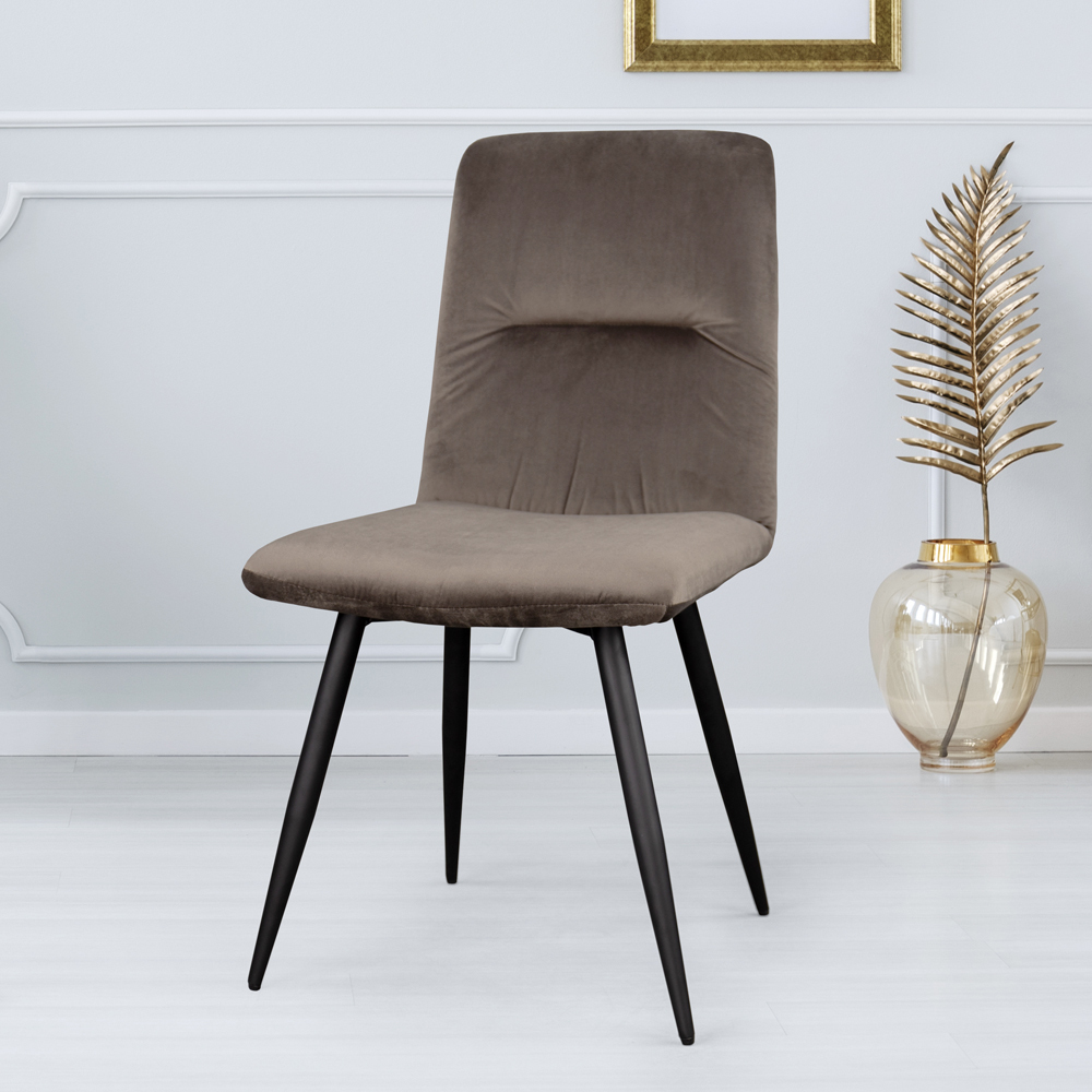 Krzesło Mosterio brązowy velvet