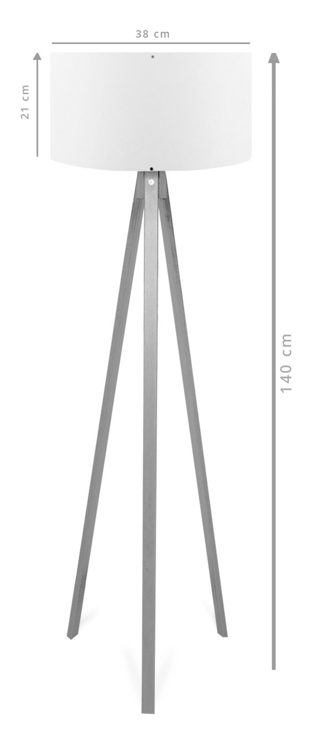 Lampa podłogowa Patrius 140 cm zielona