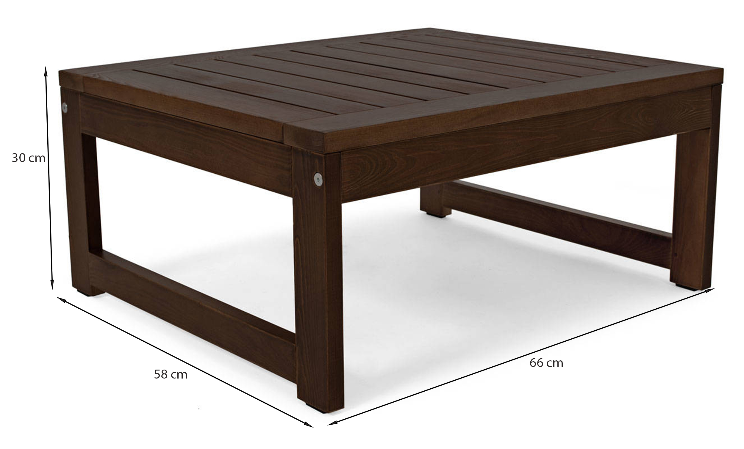 Zestaw mebli ogrodowych Ritalous z dwoma fotelami i stolikiem kawowym drewniany ciemnobrązowy/jasnoszary
