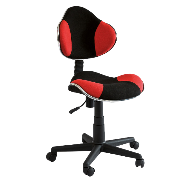 Fotel biurowy Morild czarno - czerwony