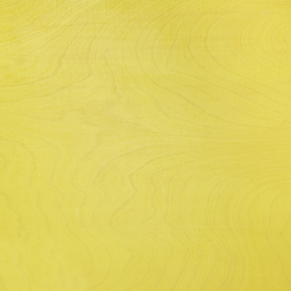 Stół okrągły Triad z podwójnym blatem 105 cm Żółty / Naturalny