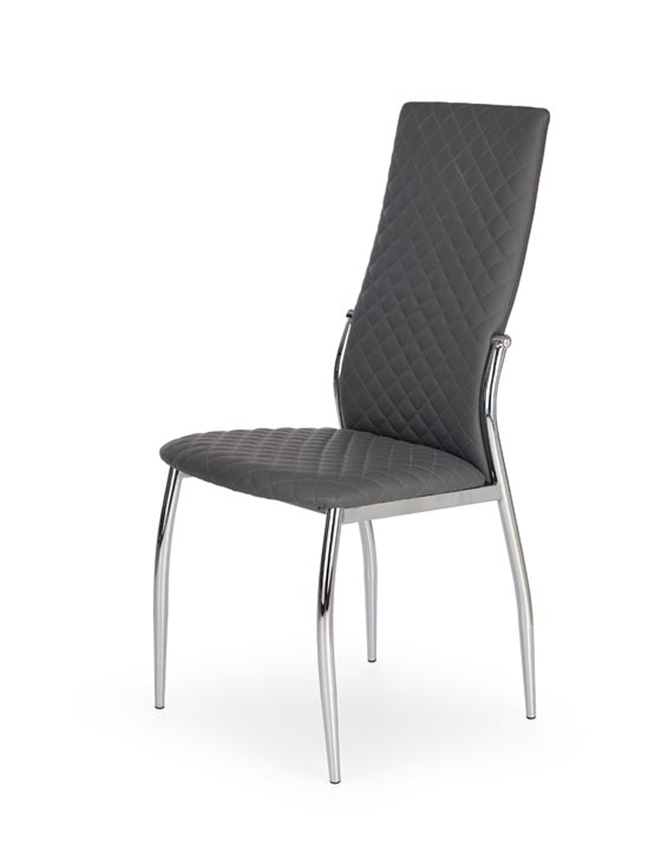 Krzesło tapicerowane Soria szare pikowane - Selsey