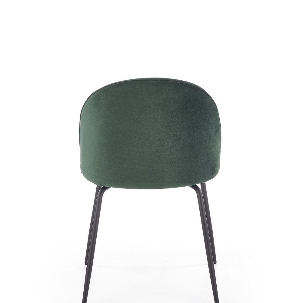Krzesło tapicerowane Naiva butelkowa zieleń