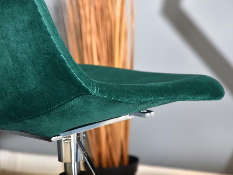 Fotel biurowy MPC move tap zielone obrotowe z tkaniny velvet