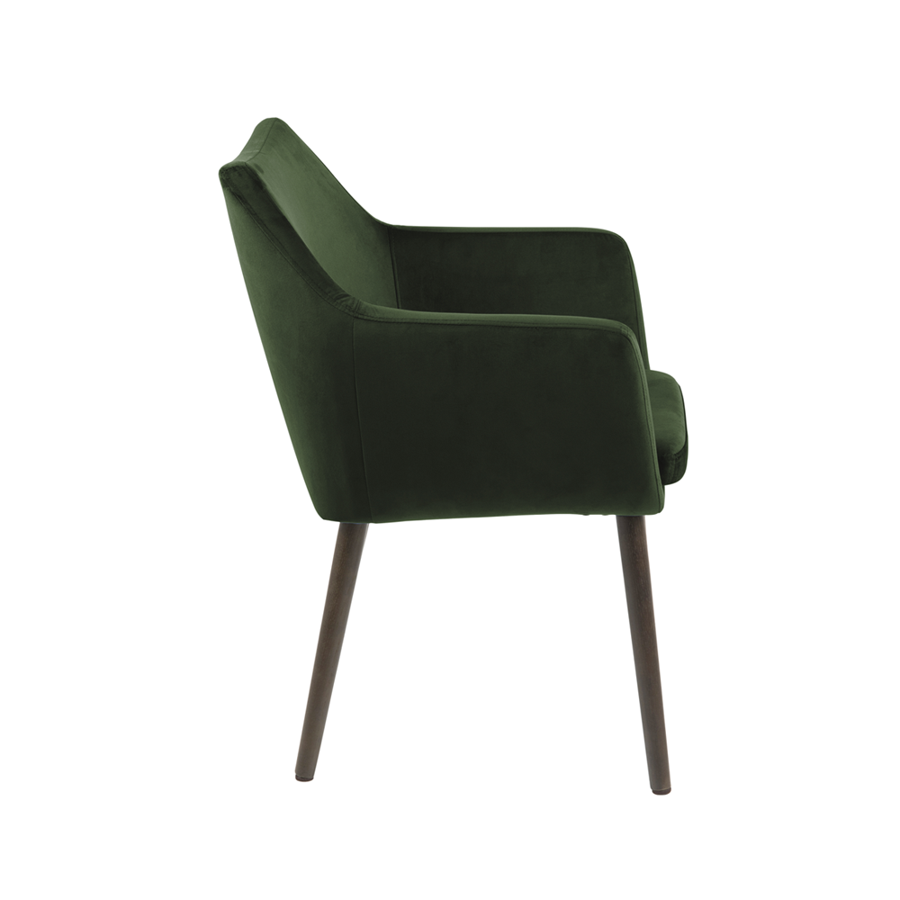 Krzesło tapicerowane Marcelio zielono - brązowe