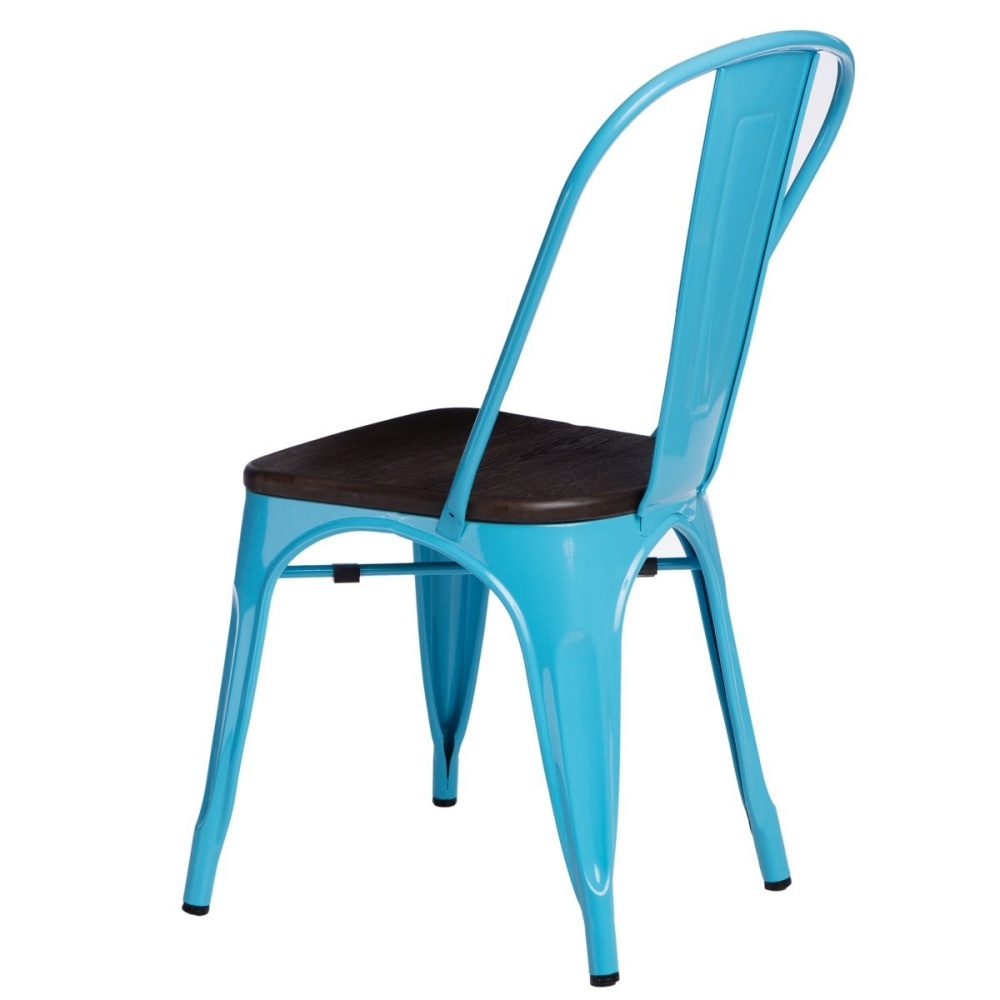 Krzesło Paris Wood niebieskie - sosna szczotkowana