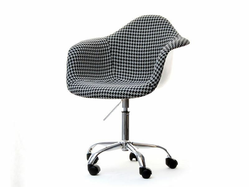 Fotel biurowy MPA move pepitka obrotowy tapicerowany